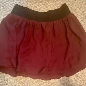 Banana Republic Burgundy Mini Skirt